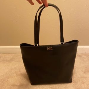 NWT Michael Kors Black Leather Tote Purse